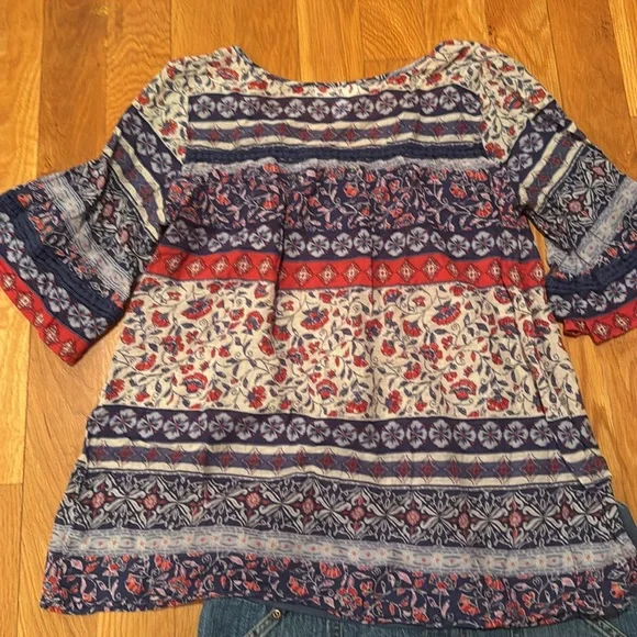 Blouse & shorts maternity Motherhood boho top jeans denim Bohemian old navy M 10 - Picture 13 of 17